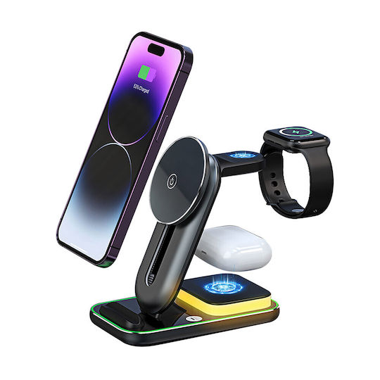 The Source Wireless Charger Qi Pad Black 126402
