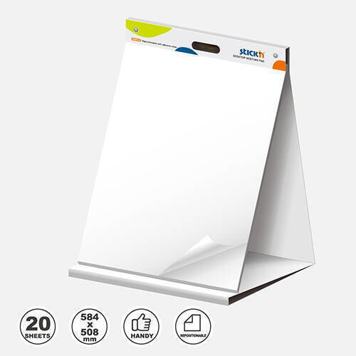 Hopax Flipchart Pad Autoadesiv Extra-lipicios 584 X 508mm Set 20 Foi Stick'n