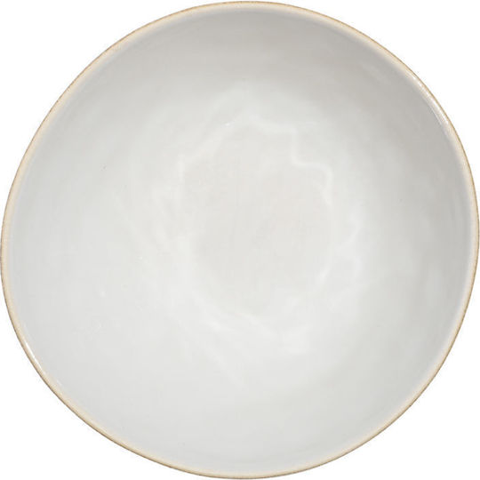 Estia Vignette Stoneware Round Ceramic Beige Serving Bowl Diameter 15cm