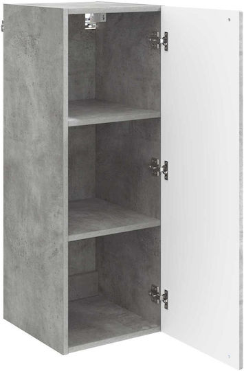 Ντουλάπι Κρεμαστό Γκρι 33x34.5x90εκ.