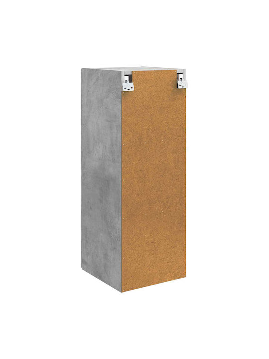 Ντουλάπι Κρεμαστό Γκρι 33x34.5x90εκ.