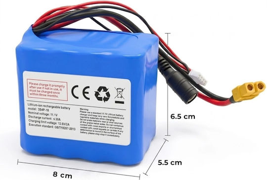 Li-ion Battery 11.1V 20000mAh for RC Vehicle