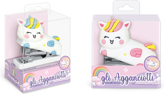 Agrafatoare Magic Unicorns 500 Agrafe Incluse 4 Culori Display 12 Bucăți