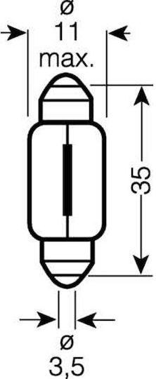 Osram Λάμπες Αυτοκινήτου C5W 24V 5W 10τμχ