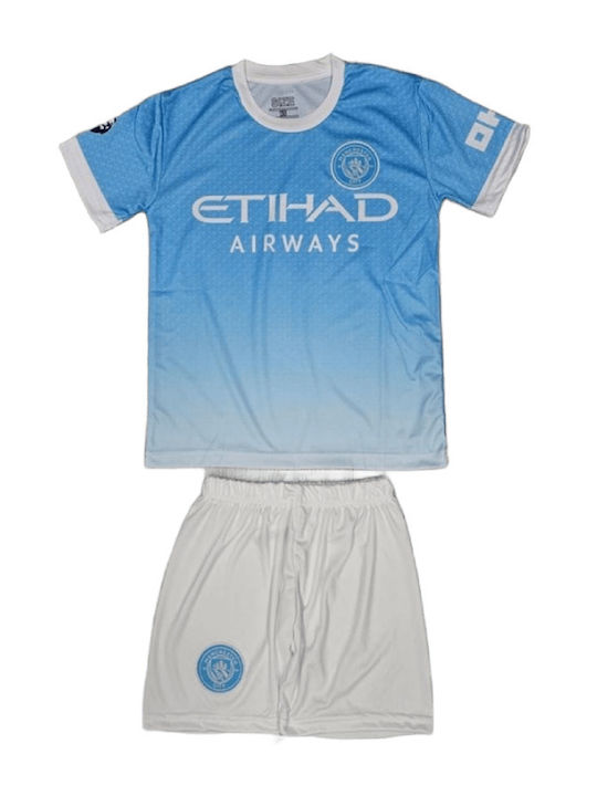 Kids Football Set Haaland Manchester City 2026-2027 Light Blue Balón De Oro Light Blue Unisex Kids Ab166