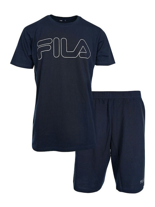 FILA Καλοκαιρινή Ανδρική Ρόμπα Μπλε