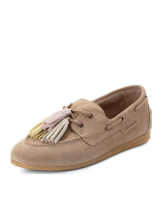 Damen Mokassins in Beige Farbe