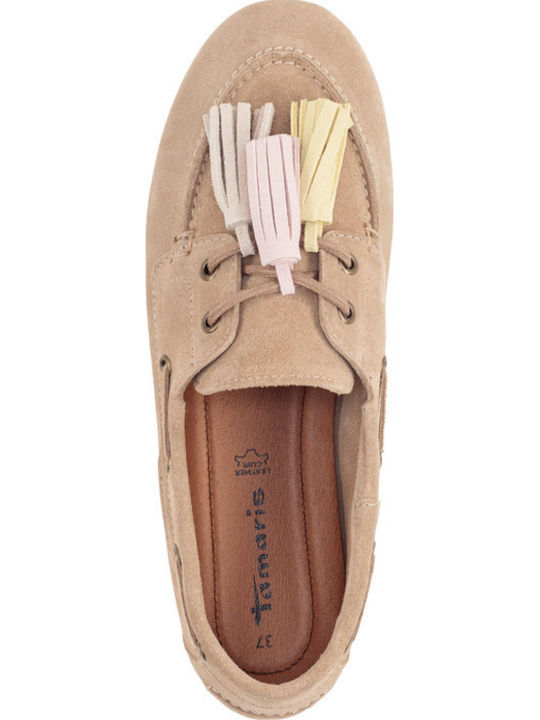 Damen Mokassins in Beige Farbe