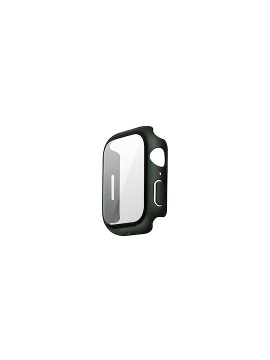 Uniq Legion Plastikhülle mit Glas in Grün Farbe für Apple Watch 45mm