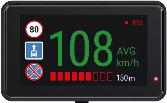 Navitel R980 Κάμερα DVR Αυτοκινήτου 4K με Οθόνη 3" Wi-Fi, GPS