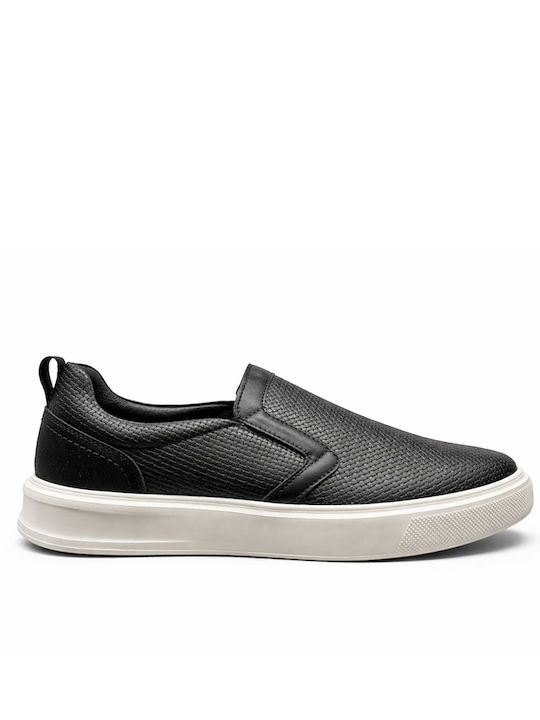 Kunstleder Herren Slip-Ons Schwarze