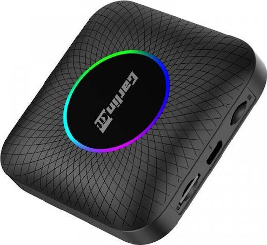 Ασύρματος Προσαρμογέας Carplay Android Auto Carlinkit Tbox Ambient Apple Iphone Σειρά Android 8gb Ram 128gb Μαύρο