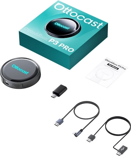 Ottocast Ottoaibox P3 Pro Ασύρματος Προσαρμογέας Android Pcs61-te