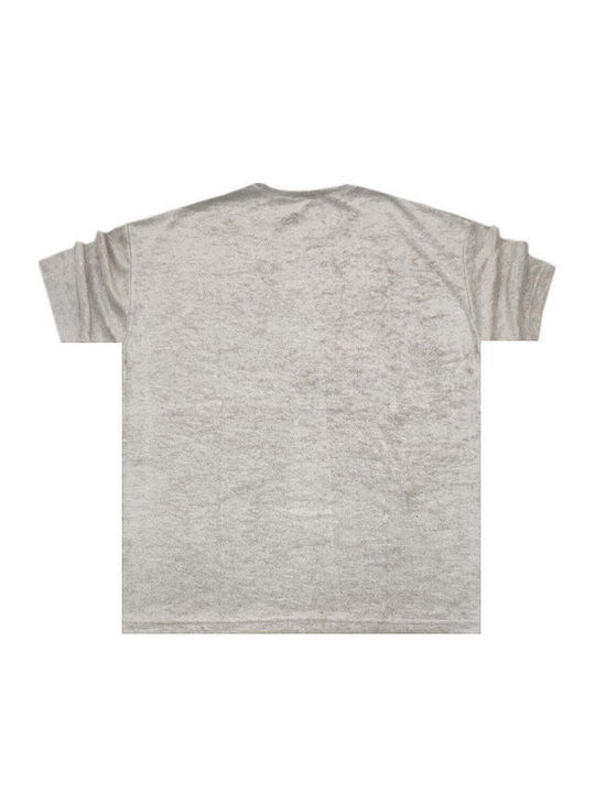 Kurzarm Herrenbluse Beige
