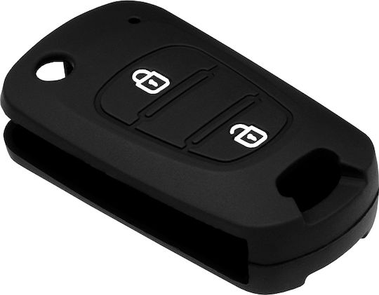 Techsuit Techsuit Car Key Case 2003.04 Hyundai Elantra Kia Picanto Black 5949419032149