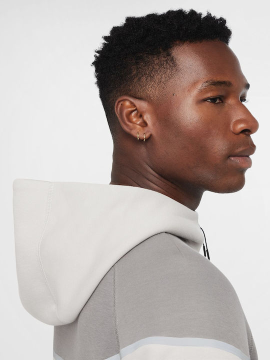 Tech Fleece Ζακέτα με Κουκούλα Γκρι