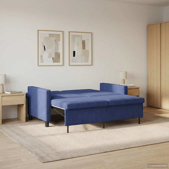 Kinderbett - Schlafsofa Einzel Blau