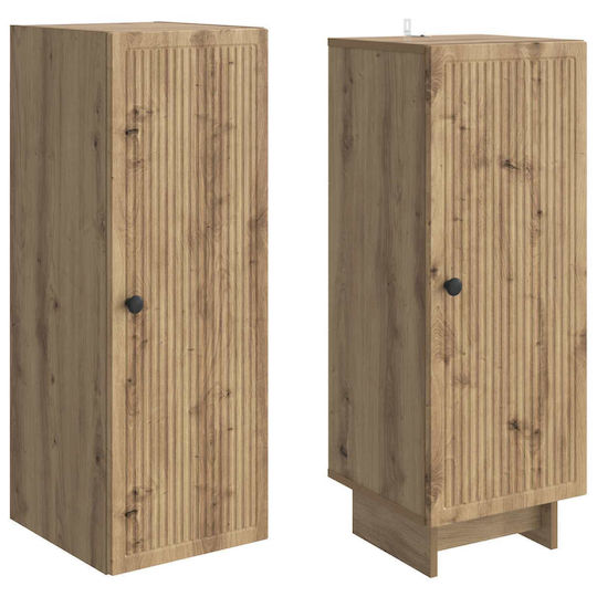 vidaXL Bathroom Floor Column Cabinet L34.5xW33xH90cm Oak
