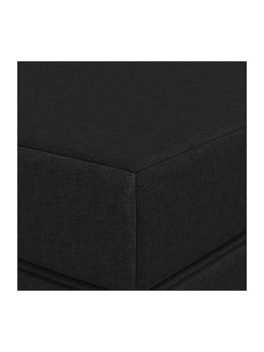 Πολυθρόνα Κρεβάτι Μαύρο 80x67x45cm