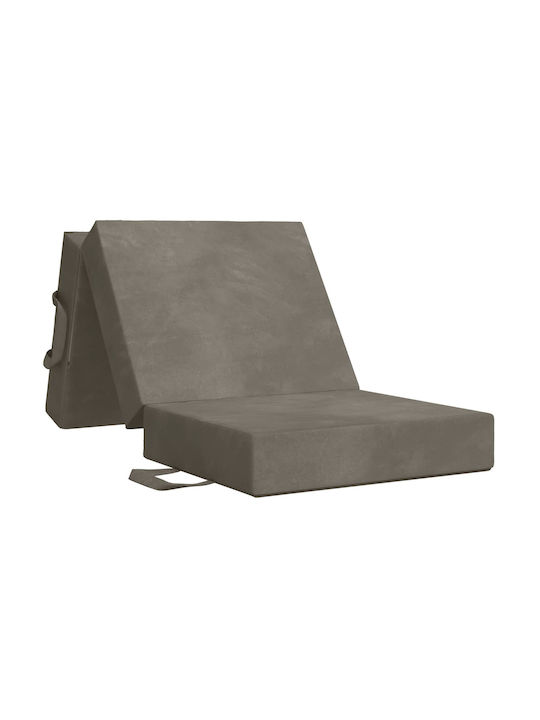 vidaXL Sessel Klappbett Hellgrau 75x67x45cm