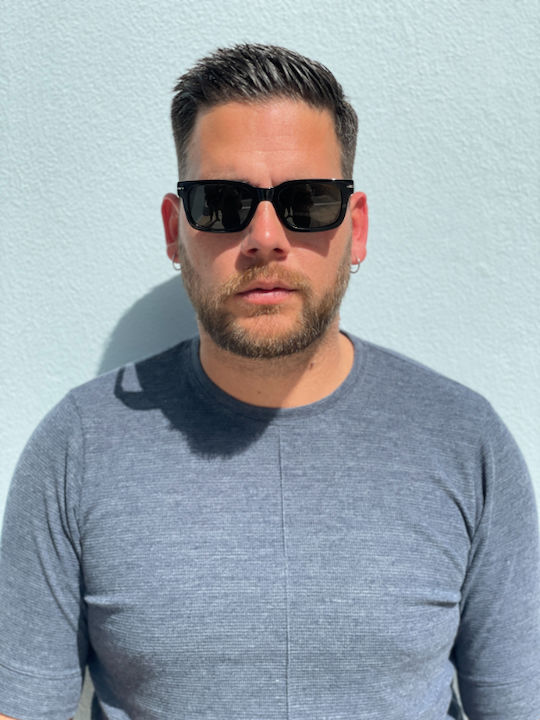 Hoffman Black Sunglasses with Frame