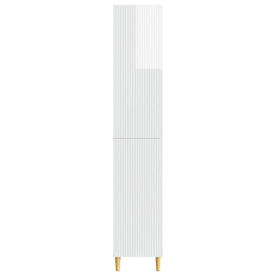vidaXL Bathroom Floor Column Cabinet L33xD34.5xH90cm White