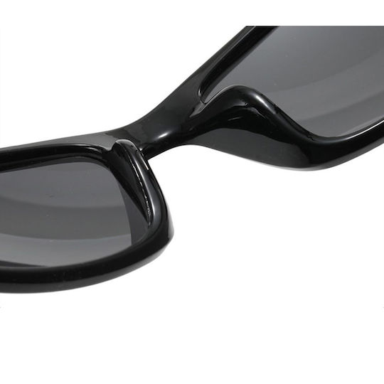 Techsuit Cycling Glasses with Black Frame and Multicolour Lenses