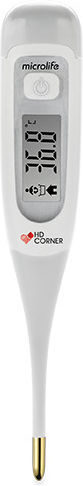 Microlife HD Corner MT 850 Digital Armpit Thermometer Suitable for Babies Gray