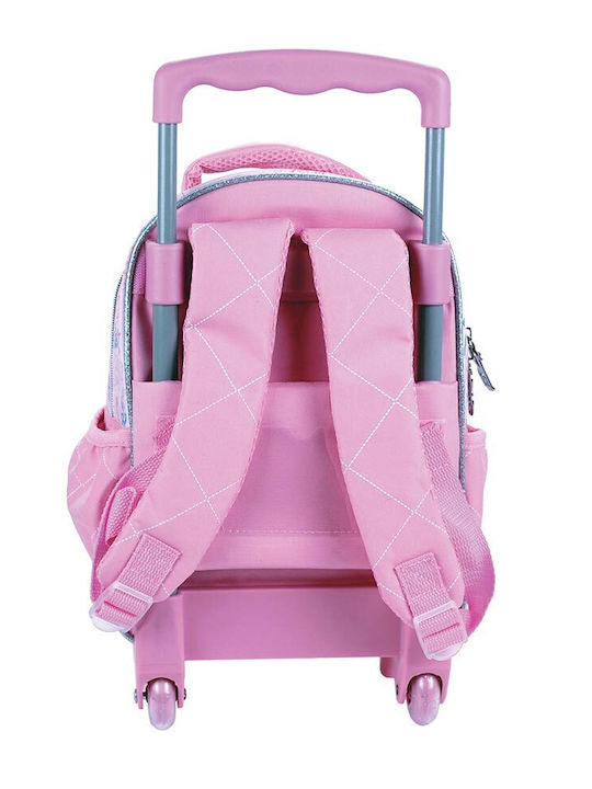 Gim Barbie School Bag Trolley Kindergarten with Water Bottle Holder Multicolour 8L 15 x 5 x 25cm