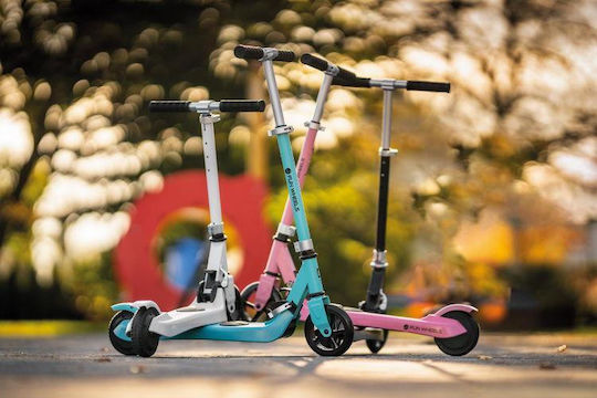 Rebel Fun Wheels Ηλεκτρικό Παιδικό Πατίνι με 12km/h Max Ταχύτητα και 6km Αυτονομία σε Ροζ Χρώμα