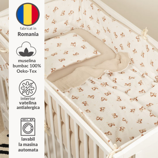Kidizi Baby Bettwäsche-Set Für Krippe Teddy Tales 6 Stück