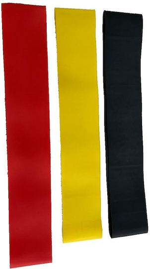 Set 3 Latex Material Elastic Bands Techfit Carrying Pouch