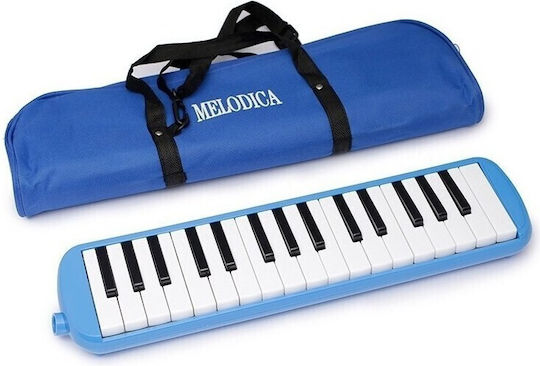 Melodice 32 De Clape Made Abs Pentru Începători 45 X 13 X 7 Cm Include Husă Suflantă Albastră