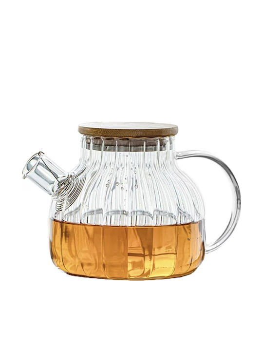 Glas-Teekanne Transparent 1000ml