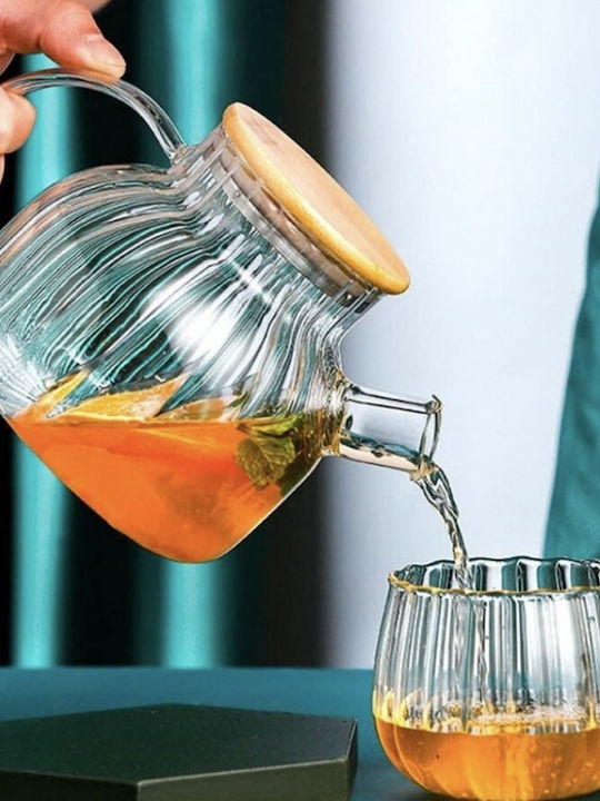 Glas-Teekanne Transparent 1000ml