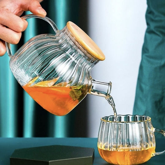 Glas-Teekanne Transparent 1000ml