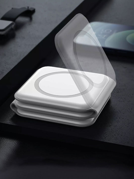 Charger for iPhone and Apple Watch White