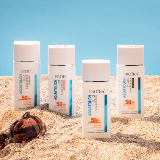Aquatouch Оцветен Светъл Слънцезащитен Лосион за Лице SPF50+ с Цвят Tinted Light 50 мл