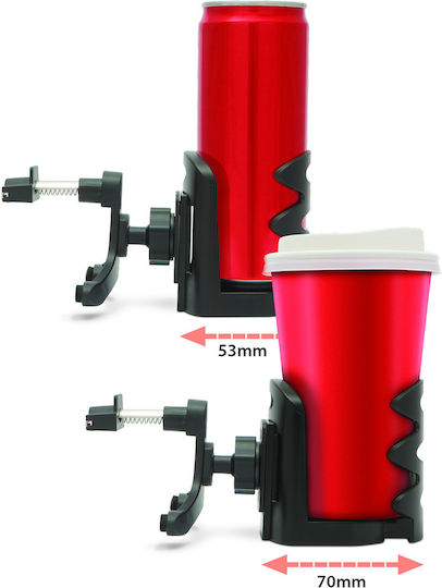 Adjustable Car Vent Air Vent Cup Holder 53-70 Mm Stable Mount Cooling Heating Drinks