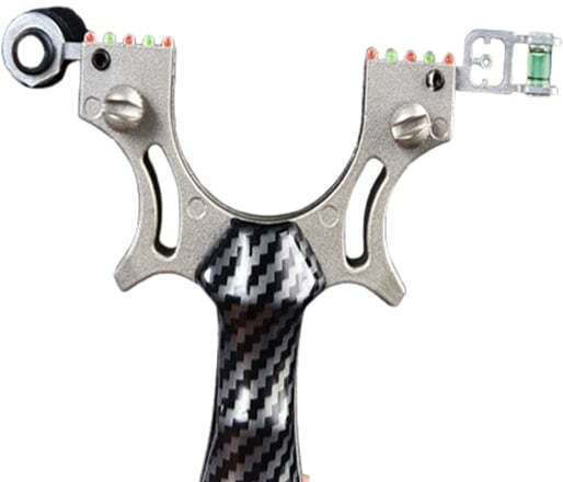 Professional Slingshot 3 Bands Depox Carbon Imitation Handle 12 Cm