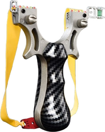 Professional Slingshot 3 Bands Depox Carbon Imitation Handle 12 Cm