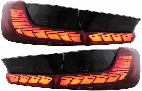 Taillights Set Bmw 3 G20 G28 M3 G80 18-22 Sedan Dynamic Signal Red Smoke Vland