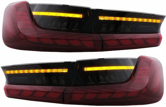 Taillights Set Bmw 3 G20 G28 M3 G80 18-22 Sedan Dynamic Signal Red Smoke Vland