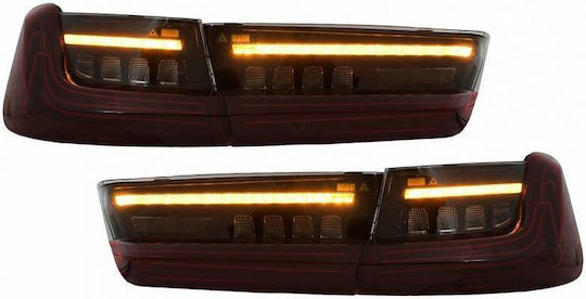 Taillights Set Bmw 3 G20 18-22 Sedan Laser Look Red Crystal Vland