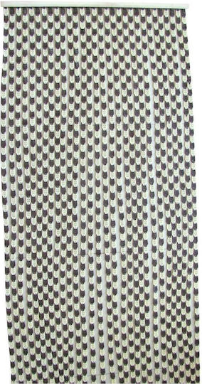 Perdea de Ușă Neagră 90x200cm