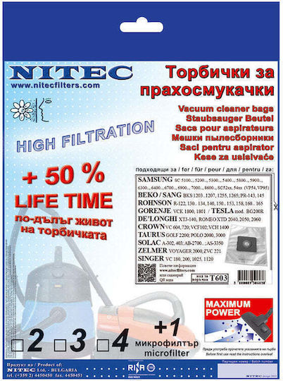 Nitec Filtre Aspirator 3 Bucăți