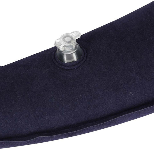 Inflatable Travel Pillow Navy Blue