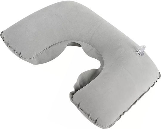 Inflatable Възглавница За Пътуване Кадифена Сива
