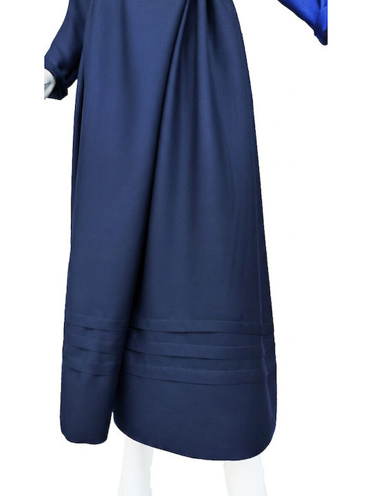 Adults Traditional Costume Kalymnos with 2 Rows Necklace Deep Blue