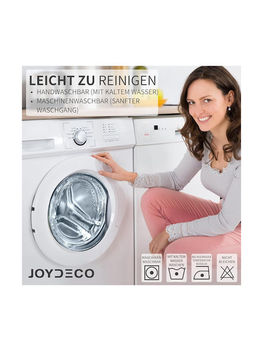Joydeco Σετ Κουρτίνες Συσκότισης με Τιράντες Navy Blue 140x175εκ.
